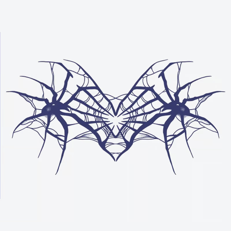 Spider Web Heart Tattoo