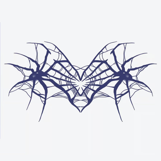 Spider Web Heart Tattoo