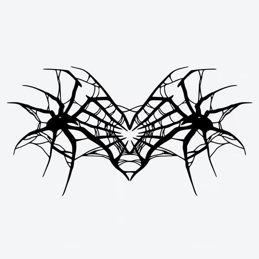 Spider Web Heart Tattoo