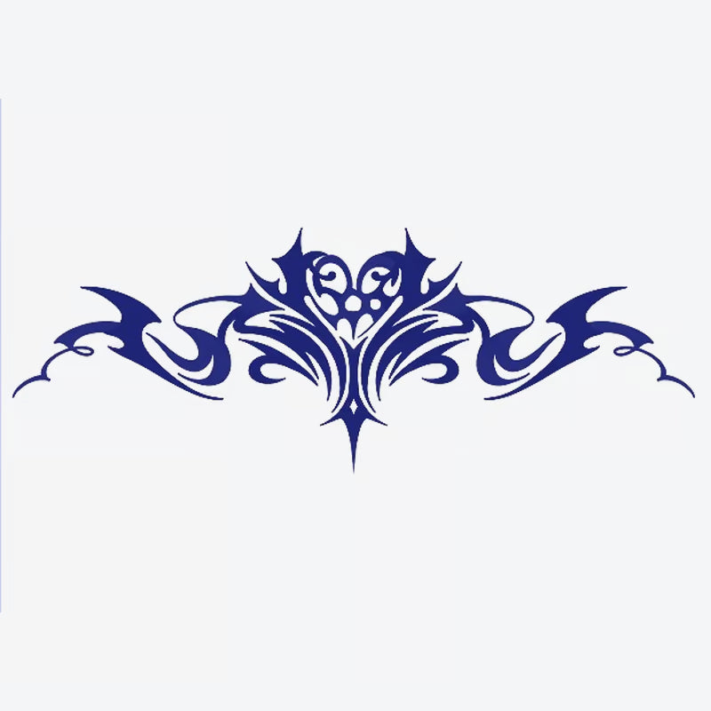 Floral Heart Tribal Design Tattoo