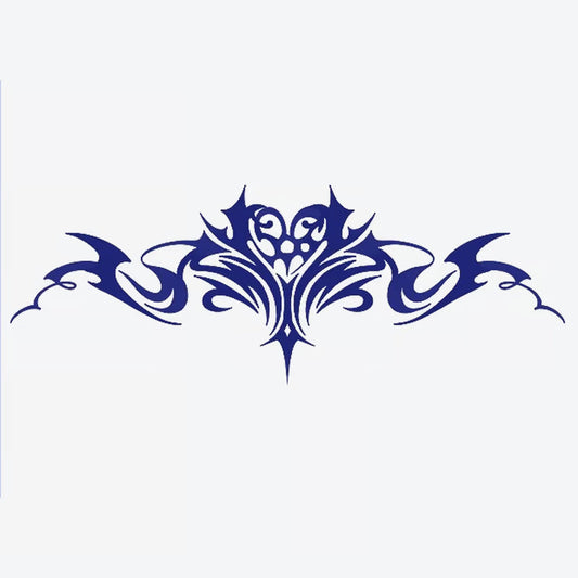 Floral Heart Tribal Design Tattoo