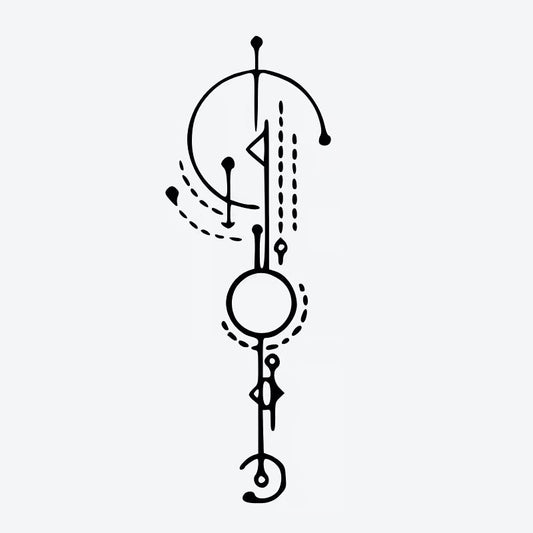 Abstract Geometric Symbol Tattoo