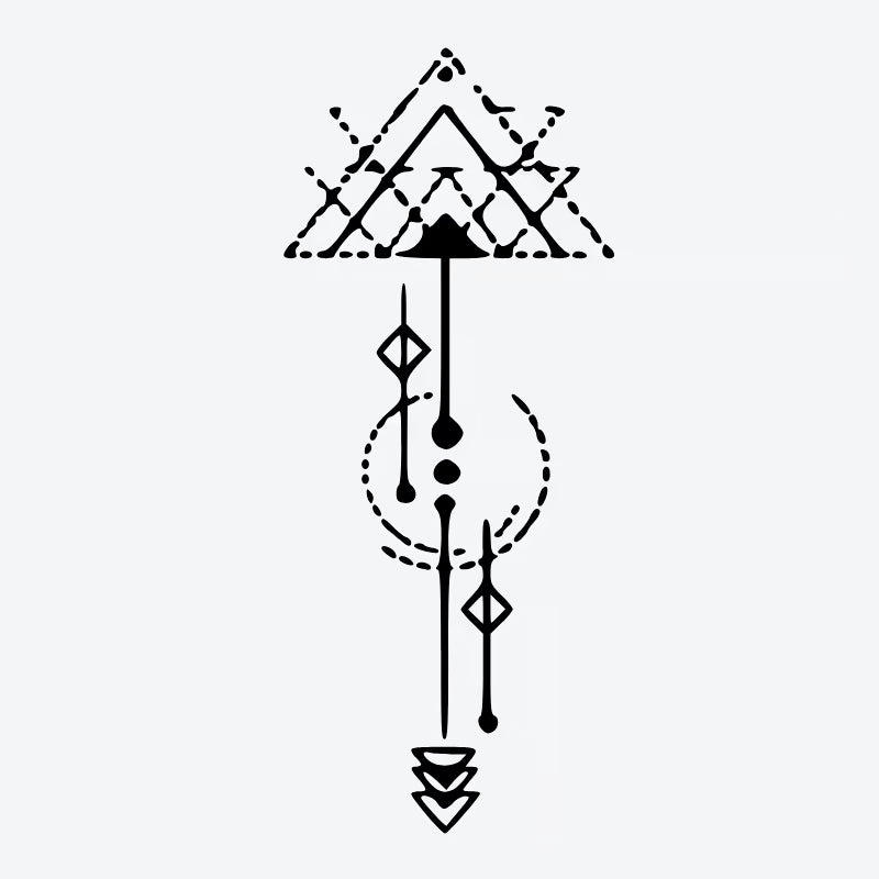 Geometric Symbolism Tattoo