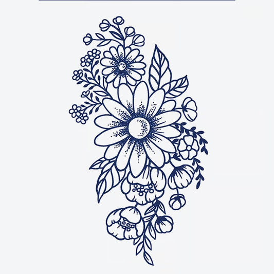 Floral Bouquet Design Tattoo