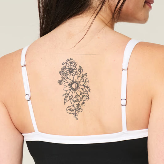 Floral Bouquet Design Tattoo
