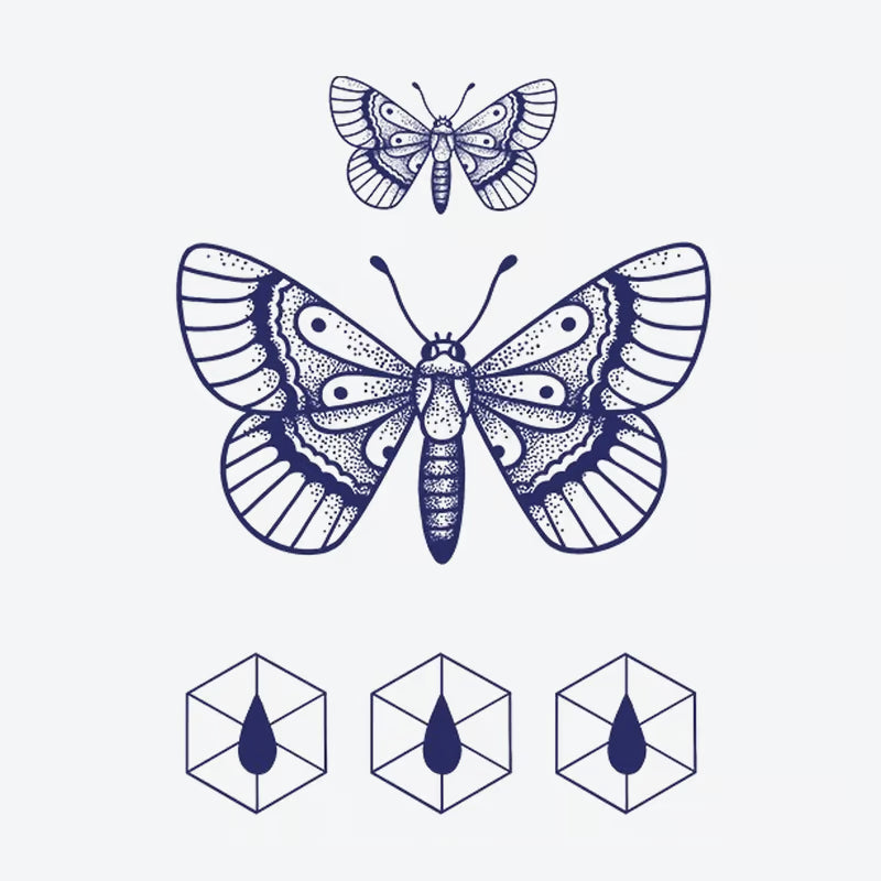 Butterfly Geometry Tattoo