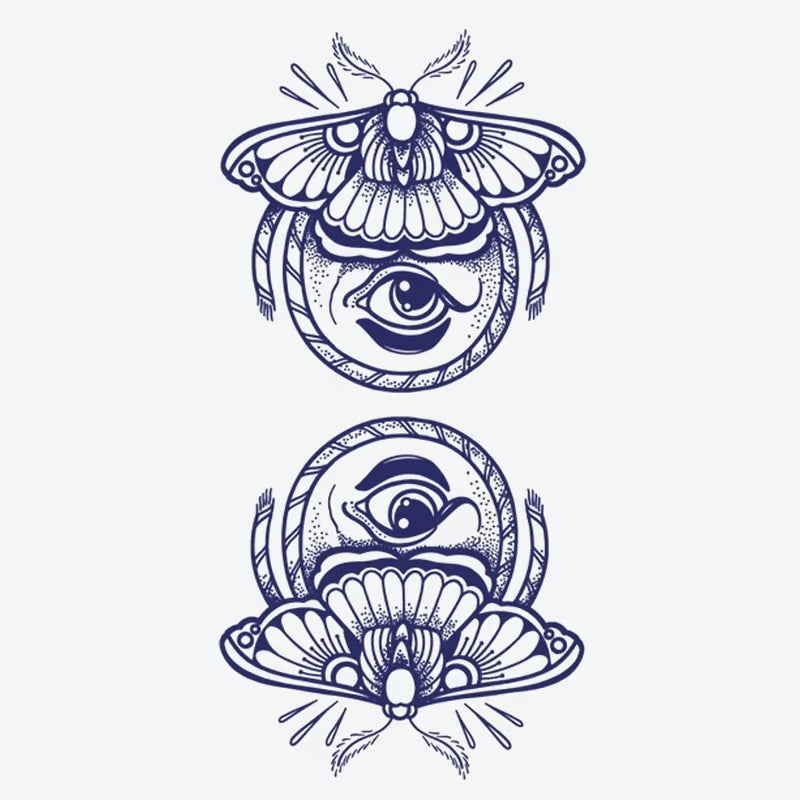 Moth Eye Tattoo