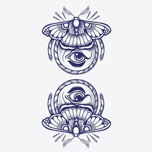 Moth Eye Tattoo