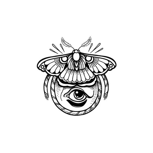 Moth Eye Tattoo