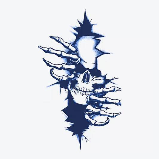 Skull Claw Breakthrough Tattoo