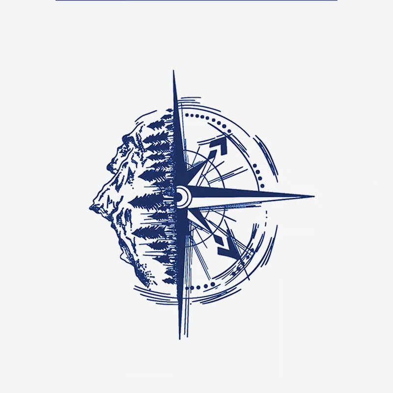 Mountain Compass Tattoo