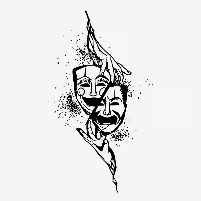 Duality Mask Tattoo