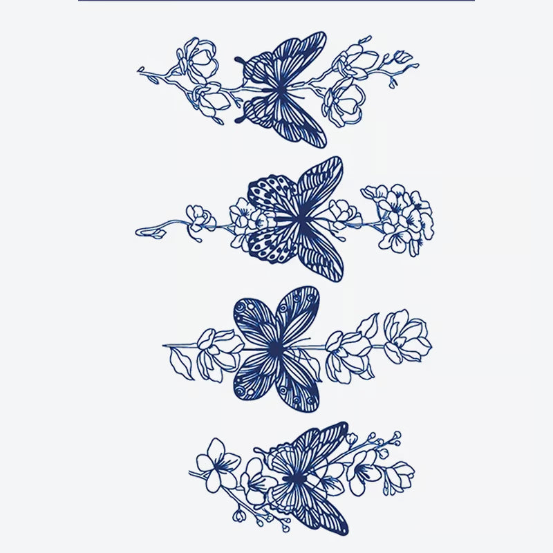 Butterfly Blossom Series Tattoo