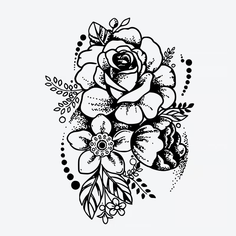 Floral Arrangement Tattoo