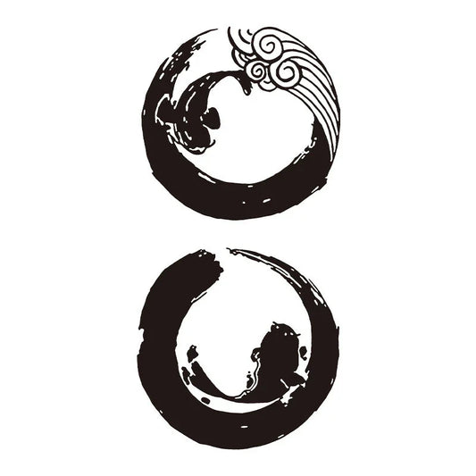 Wave Circle Tattoo