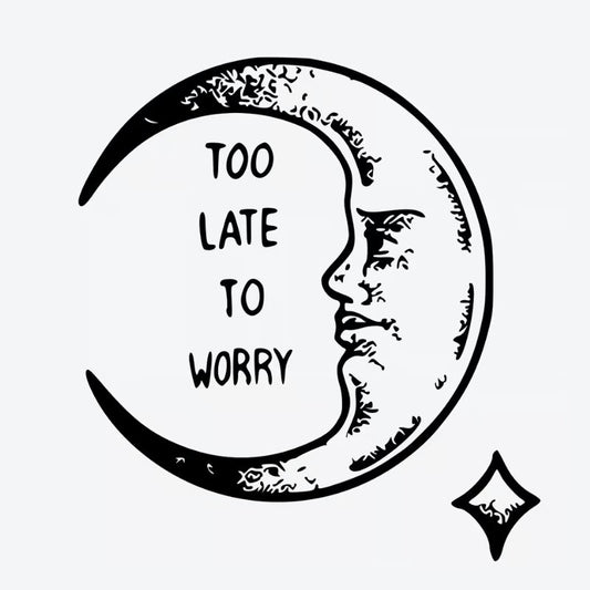 Moon Face Quote Tattoo