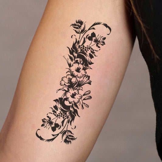 Floral Elegant Arrangement Tattoo