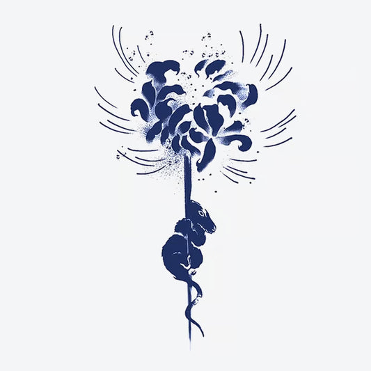 Rabbit Flower Tattoo