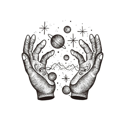 Cosmic Hands Tattoo