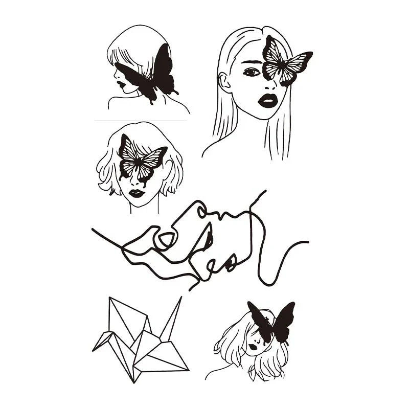 Butterfly Portrait Series Tattoo