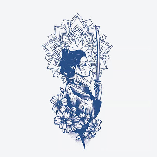 Samurai Lotus Tattoo
