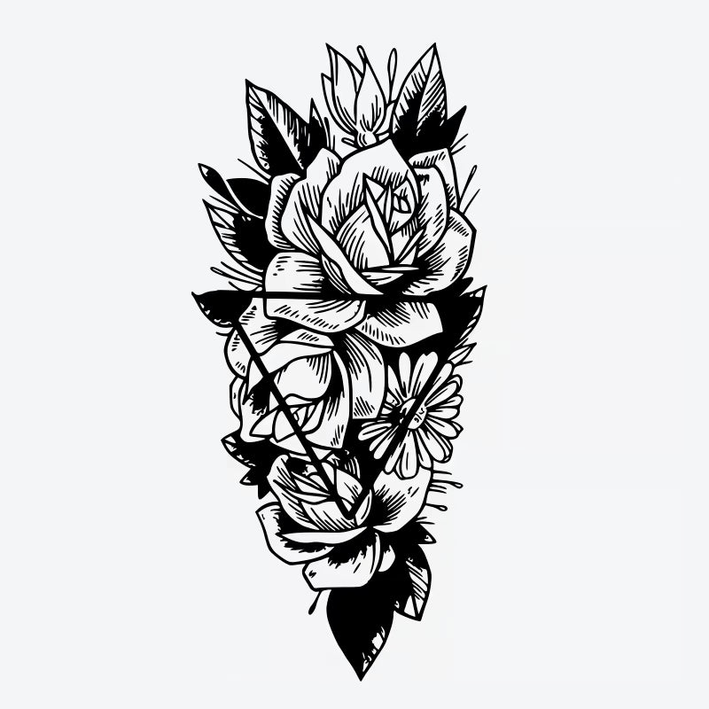 Floral Arrangement Tattoo