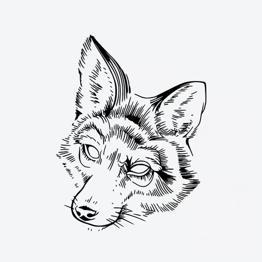 Fox Face Tattoo