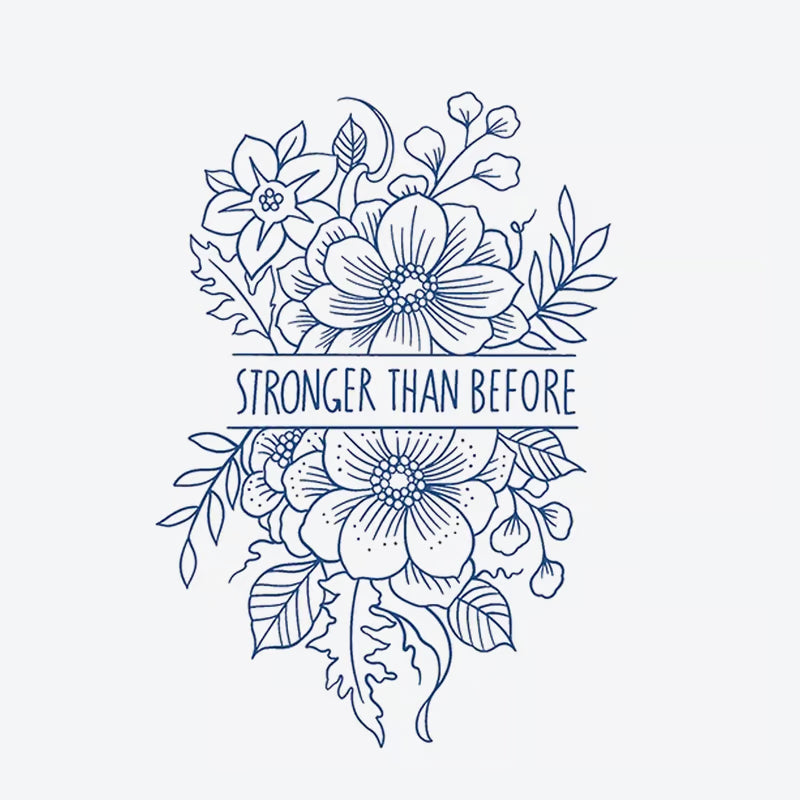 Floral Strength Tattoo