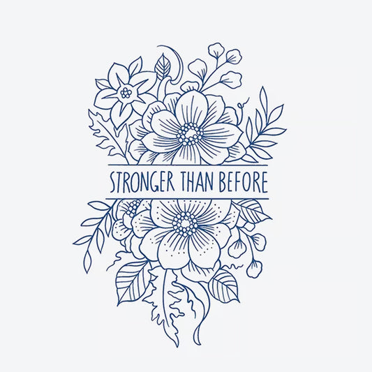 Floral Strength Tattoo
