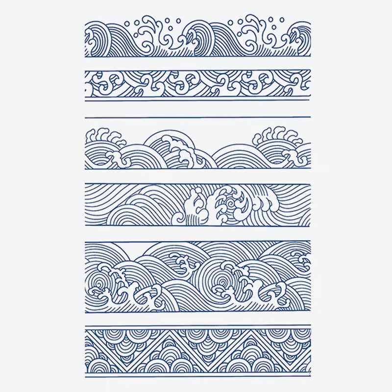 Wave Pattern Series Tattoo