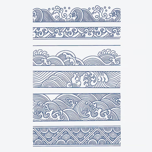 Wave Pattern Series Tattoo