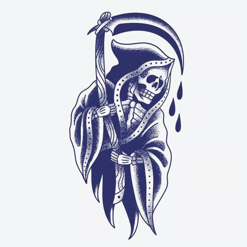 Grim Reaper Skull Tattoo