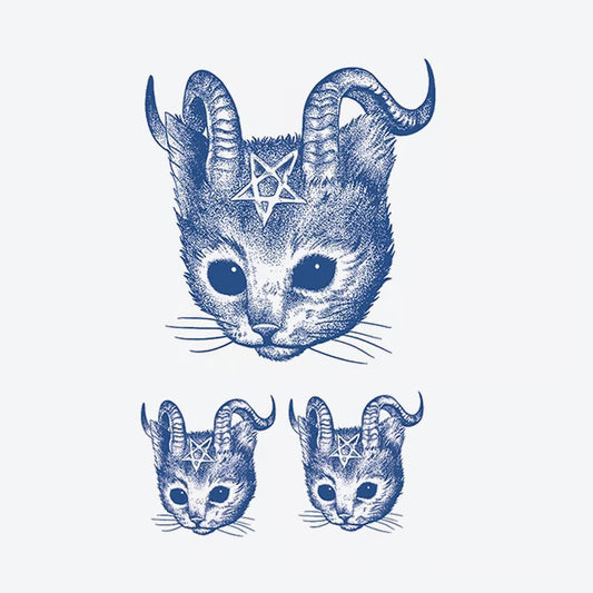 Horned Cat Series Tattoo