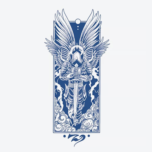 Winged Warrior Sword Tattoo