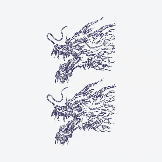 Mythical Dragon Duo Tattoo