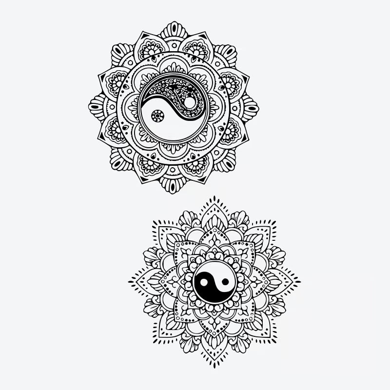 Yin Yang Mandala Tattoo
