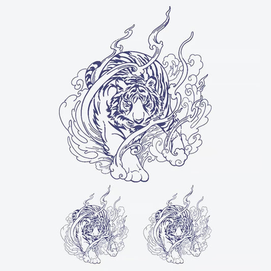 Tiger Wave Tattoo