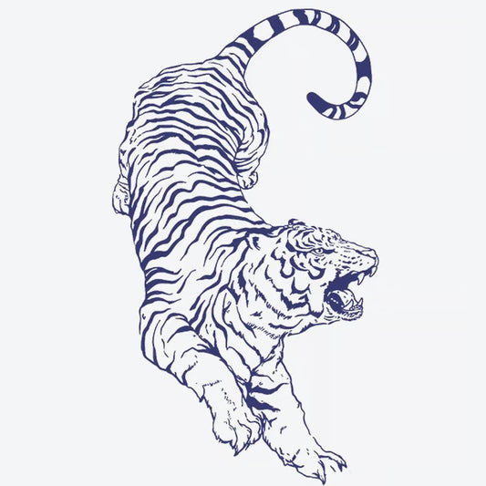 Jumping Tiger Tattoo