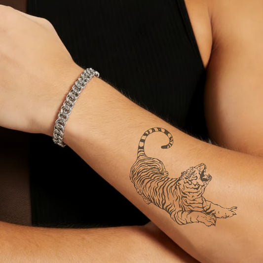 Jumping Tiger Tattoo