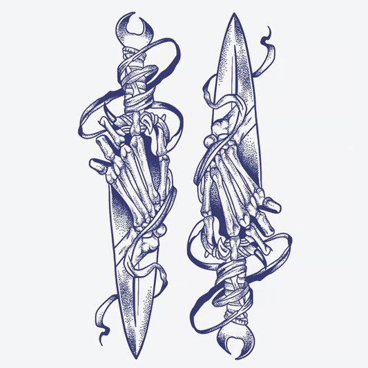 Skeleton Sword Tattoo