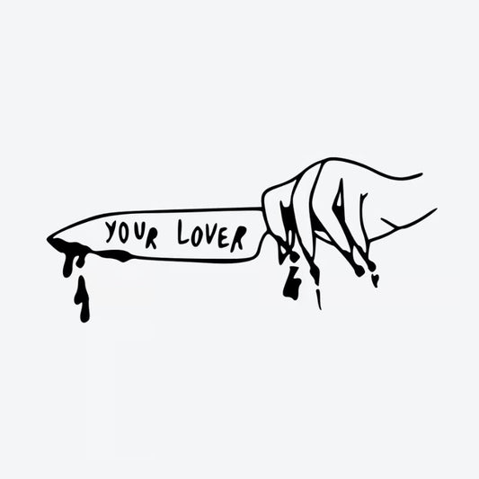 Bleeding Knife With Your Lover Tattoo