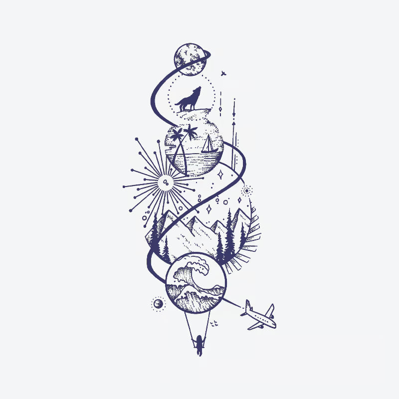 Cosmic Adventure Tattoo