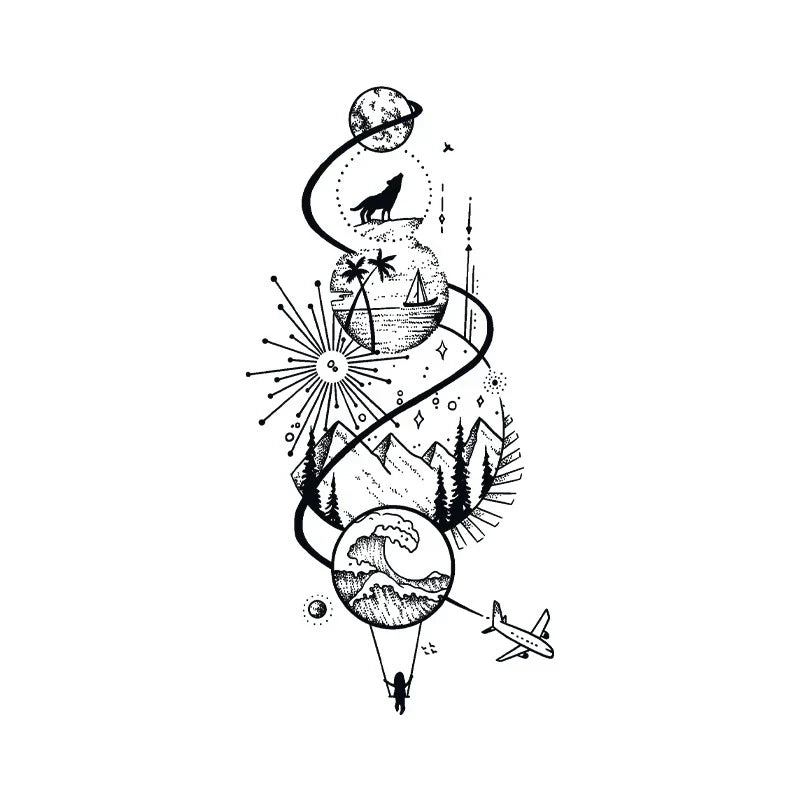 Cosmic Adventure Tattoo