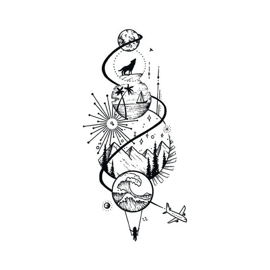 Cosmic Adventure Tattoo