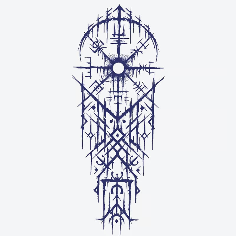 Abstract Geometric Symbol Tattoo