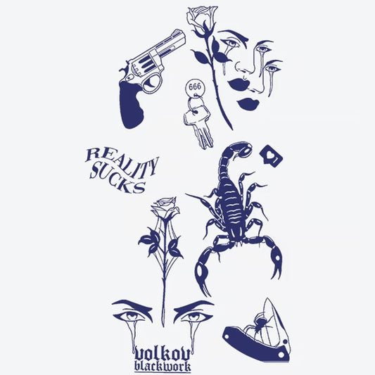 Gun Rose Scorpion Tattoo