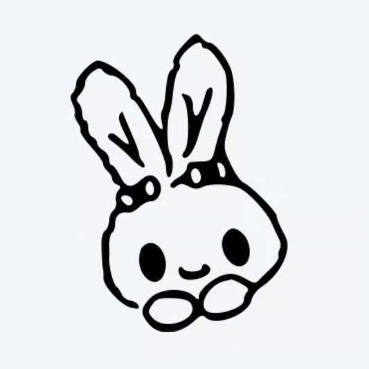 Cute Bunny Face Tattoo
