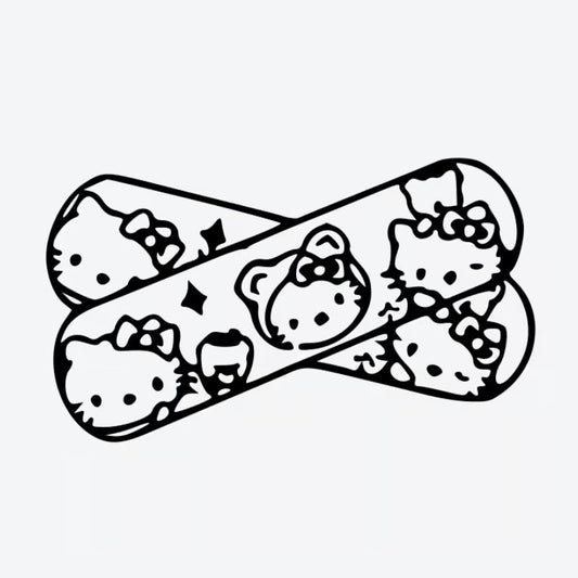 Hello Kitty Bandage Tattoo