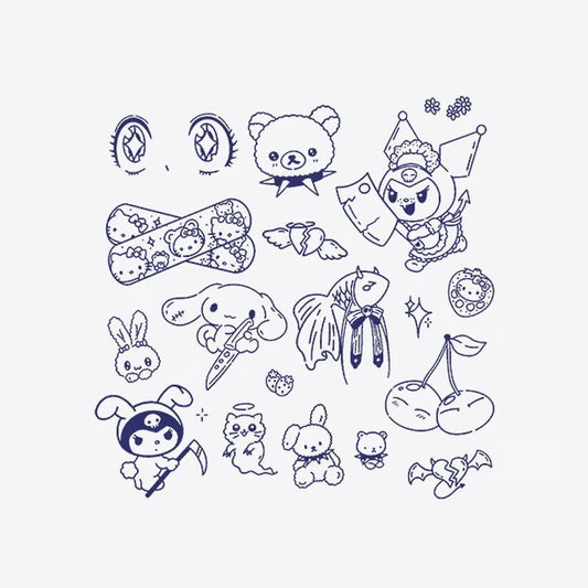 Tatouage de la série Kawaii Character