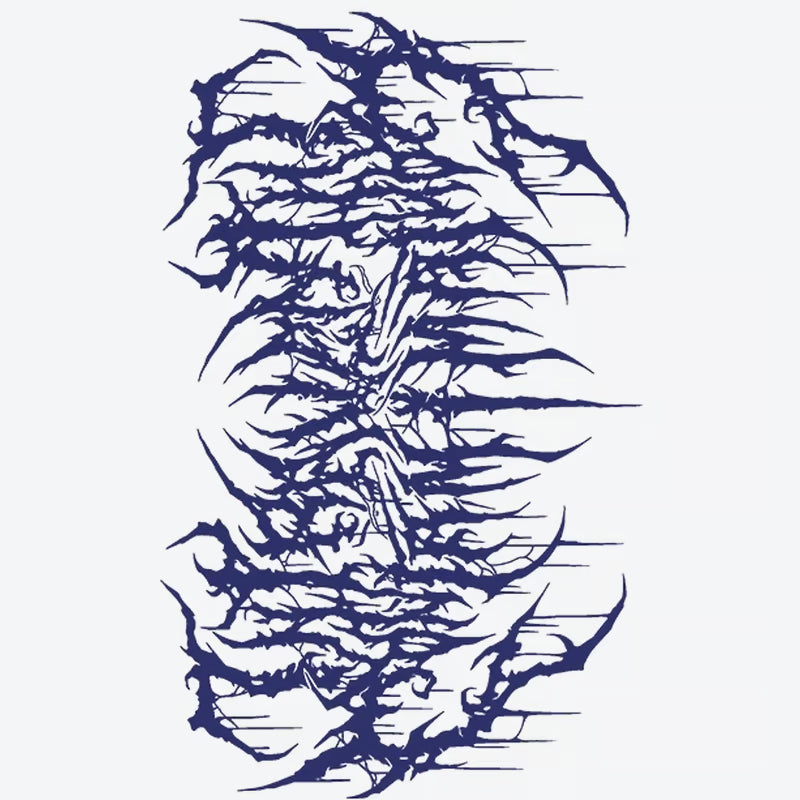 Abstract Wave Pattern Tattoo